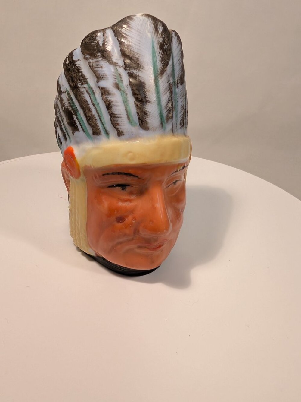 Native American Western Figure Match Stick Holder West Figure Old Cowboy Times